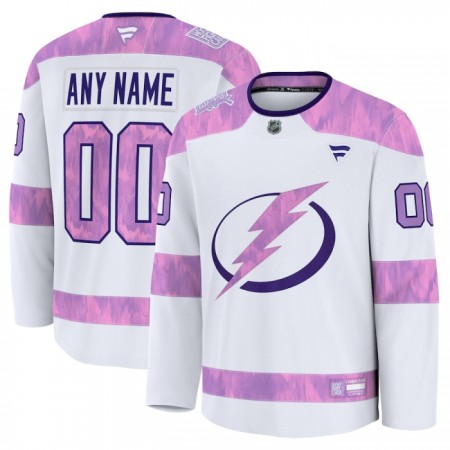 Tampa Bay Lightning Dresy Personalizované Fanatics Hockey Fights Cancer Practice 2024-25 Bílý - Pánské Tampa Bay Lightning Dresy Personalizované Fanatics Hockey Fights Cancer Practice 2024-25 Bílý - Pánské